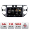 Navigatie VW Tiguan 2009-2015 Android Octa Core Qualcomm 2K Qled 8+128 DTS DSP 360 4G Optical CarStore Technology