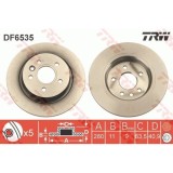 Set discuri frana spate TRW, Volvo V40 Liftback (525, 526), 03.12-, spate; puntea spate