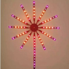 Banda LED model artificii 11x0.5+1x2m 5V, USB, bluetooth, control vocal, aplicatie RGB+IC Breckner Germany