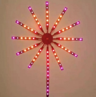 Banda LED model artificii 11x0.5+1x2m 5V, USB, bluetooth, control vocal, aplicatie RGB+IC Breckner Germany foto