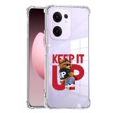 Husa antisoc pentru oppo reno13 f, airbag pro, clear, keep it up