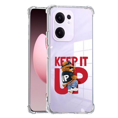 Husa antisoc pentru oppo reno13 f, airbag pro, clear, keep it up foto