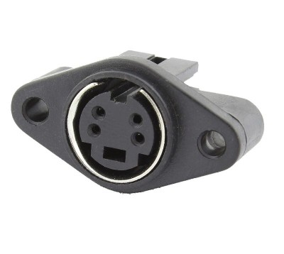 Conector mini DIN 4 pini, mama, S-Video 4 pini - 655333 foto