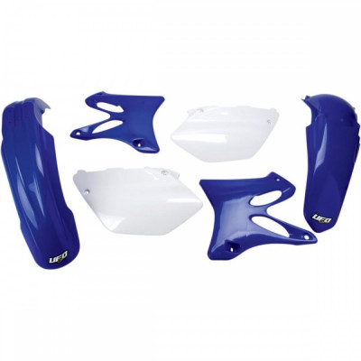 Kit plastice Yamaha YZ 125-250 2002-05, albastru/alb, culoare OEM Cod Produs: MX_NEW 14030252PE foto