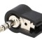 Conector Jack 3,5mm mufă tată stereo unghi 90&deg;