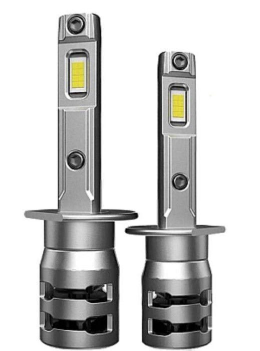 Set 2 becuri Led K7, 100w, 10.000LM, 1:1,CANBUS, cu ventilator , 6000k