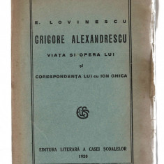 Grigore Alexandrescu - E. Lovinescu - Viata si opera lui/Corespondenta I. Ghica