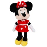 Jucarie de plus, Disney Minnie Mouse Red Dress, 30 cm