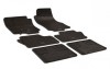 Covorase Auto Cauciuc Opel Zafira B (2005-2010) Umbrella, Set 6 Bucati, Gri Carbon, Anti-Alunecare, Bordura Inalta