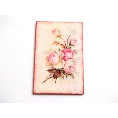 magnet frigider cu trandafiri roz36616