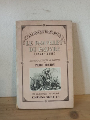 La Chanson Francaise - Le Pamphlet du Pauvre. Du Socialisme Utopique a la Revolution de 1848 foto
