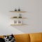 Raft de perete Muca, Stejar, 60 x 2 x 15 cm, 3 piese