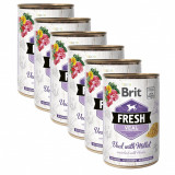 Can Brit Fresh Veal with Millet 6 x 400 g