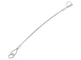 Cablu asigurare ELESA+GANTER GN 111.2-500-14-A-TR, PVC, 500mm, Oțel Inoxidabil Transparent
