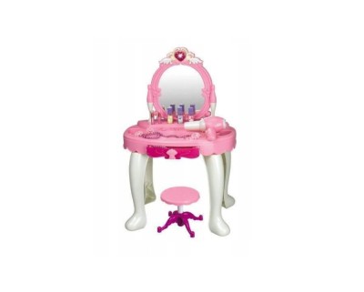 Set masa de toaleta, scaun, uscator, oglinda, MalPlay 102637 foto