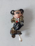Brosa vintage cu Mikey Mouse Disney Bullyland Made in Germany, 7cm, 1967