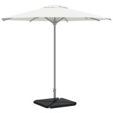vidaXL Plăci cu greutate umbrelă 4 buc Granit Negru Triunghiular 14 kg 3318587