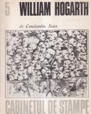 Album Arta William Hogarth de Constantin Suter, Meridiane, 1976, 20x20 cm, 115 pagini, romana