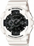 Cumpara ieftin Ceas Sport Casio G-SHOCK GA-110 WHITE BLACK FACE-NOU ! SUPERB-CALITATEA 1- ALB, Analog &amp; digital, Alarma