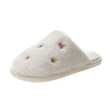 Cumpara ieftin Papuci de casa pentru femei PC012, Flower, Alb
