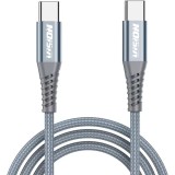 Cablu Vision Touch, USB Type-C la USB Type-C, 60W, 1m, Gri