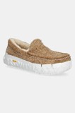 UGG mocasini din piele intoarsa Ascot Wrap Tech barbati, culoarea maro, 1167670-CHE