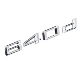 Emblema 640d pentru spate portbagaj BMW, chrom