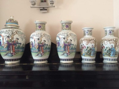 Vase asiatice ceramica glazurata foto