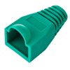 Set 10 bucati manson de protectie pentru mufe internet, RJ 45, verde