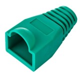 Cumpara ieftin Set 10 bucati manson de protectie pentru mufe internet, RJ 45, verde
