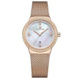 Cumpara ieftin Ceas Dama Naviforce Elegant, Quartz, Analog, Cadran Puncte, Otel Inoxidabil, Rezistent la Apa 3ATM, Argintiu
