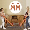 Curele de transport si de ridicare, Mmgoqqt, Greutatea maxima suportata de 220kg, 2 buc, Portocaliu