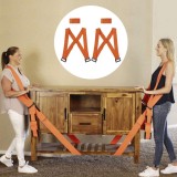 Cumpara ieftin Curele de transport si de ridicare, Mmgoqqt, Greutatea maxima suportata de 220kg, 2 buc, Portocaliu