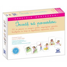 Casetele Montessori - Invat sa povestesc - caseta cu un gihid de 32 de pagini