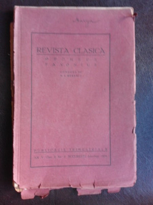 Revista clasica Orpheus Favonius nr.3/1929 foto