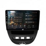 Navigatie Toyota AYGO Citroen C1 (2005-2014) 6GB RAM Android 13 Octacore Slot Sim 4G DSP GPS Wi-FI Carplay Android Auto USB Bluetooth Waze Touchscreen