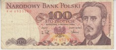 B11 15 - Bancnota foarte veche - Polonia - 100 zloti - 1988