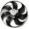 GMV ventilator radiator Ford Galaxy, 1995-2006, motor 2.0; 2.3; 2.8 V6, benzina, 1.9 TDI, diesel, fara AC, 200/60 W; 355 mm; 3 pini, tip Temic