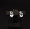 Cercei Argint 925 Lacrima cu Turcoaz Albastru, 1cm, 2.8g - Argintboutique