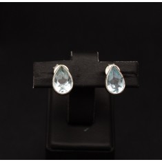 Cercei Din Argint Model Lacrima cu Piatra Turcoaz ARG158A