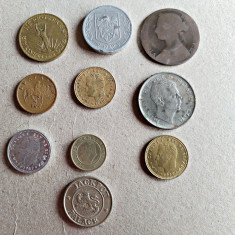 Lot 10 monede staine și romanesti circulate conform foto L1