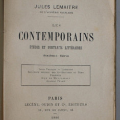 LES CONTEMPORAINS , ETUDES ET PORTRAITS LITTERARES par JULES LEMAITRE , 1896