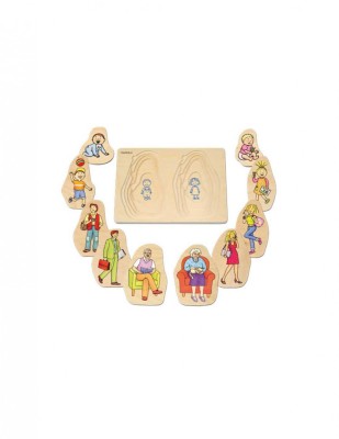 Puzzle stratificat Bunica si Bunicul Beleduc foto