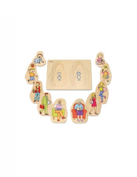 Puzzle stratificat Bunica si Bunicul Beleduc