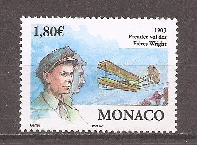 Monaco 2003 - 100 de ani de la primul zbor al fraților Wright, MNH