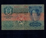Austro-Ungaria 1913 - 20 korona, circulata