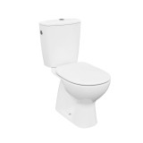 Vas wc cu rezervor + mecanism + capac, set Cersanit Clean On, alb, evacuare verticala, montaj pe pardoseala