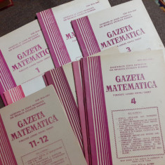 GAZETA MATEMATICA 1987 NR 1-12 COMPLET