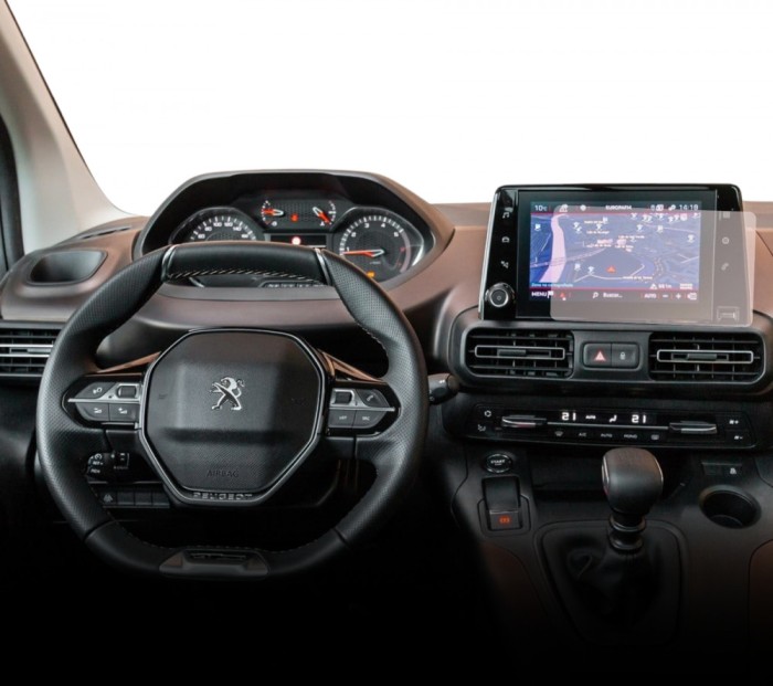 Folie Protectie Navigatie Peugeot e-RIFTER 2024+, Duragon, protectie Display Navigatie, silicon Transparent, Anti-zgarieturi, kit instalare