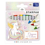 Cumpara ieftin Set creioane cerate Starpak, Unicorn, 12 culori